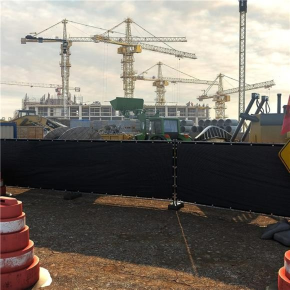 6' x 50' Black Fence Privacy Screen Windscreen Cover Fabric Shade Tarp Mesh - Picture 7 of 7